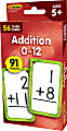 Teacher Created Resources Flash Cards, Addition 0-12, 3-1/8", 5-1/8", Total Qty 56 1 thumbnail image