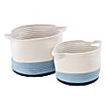 Honey Can Do Nesting Cotton Rope Baskets, Blue Ombre, Set Of 2 Baskets 1 thumbnail image