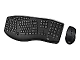 Adesso TruForm Media 1600 Wireless Ergonomic Keyboard and Optical Mouse Combo