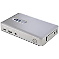 StarTech.com USB C Dock, USB-C to DisplayPort 4K 30Hz or VGA, 65W PD3.0, 4-Port USB 3.1 Gen 1 Hub, GbE, Universal USB C Docking Station