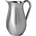 American Metalcraft Stainless Steel Bell Pitchers, 84 Oz, Silver, Pack of 6 Pitchers