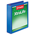 Cardinal® XtraLife™ Locking Slant-D® Ring 3-Ring Binder, 1 1/2" D-Rings, Blue 1 thumbnail image
