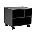 Mind Reader MDF Rolling Utility Printer Cart, 13-3/4"H  x 12"W x 16"D, Black 1 thumbnail image