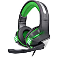 IQ Sound IQ-480G Gaming Headset - Stereo - Mini-phone (3.5mm) - Wired - 32 Ohm - 30 Hz - 16 kHz - Binaural - IQ480GGREEN 1 thumbnail image