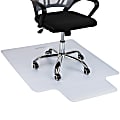 Mind Reader 9-to-5 Collection Hard Floor Office Chair Mat, 35-1/4”W x 47”D