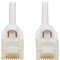 Tripp Lite Safe-IT Cat6a Ethernet Cable Antibacterial Snagless PoE M/M 3ft  - 10 Gbit/s - Shielding - Gold Plated Contact - CMX - 26 AWG - White 1 thumbnail image