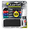 Quartet® EnduraGlide® Dry-Erase Markers, Kit, Chisel, Assorted Colors, Pack Of 4
