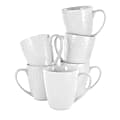 Elama Cara 6-Piece Cup Set, 8 Oz, White 1 thumbnail image