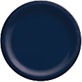 Amscan Round Paper Plates, 8-1/2”, Navy Blue, Pack Of 150 Plates