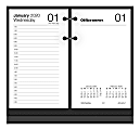 Office Depot® Brand Daily Desk Calendar Refill, 3-1/2" x 6", White, January To December 2020, SP717D50