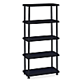 Iceberg 5-Shelf Open Storage System, Black