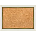 Amanti Art Cork Bulletin Board, 21" x 15", Natural, Eva White Gold Polystyrene Frame 1 thumbnail image