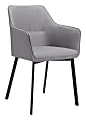Zuo Modern Adage Dining Chairs, Gray, Set Of 2 Chairs