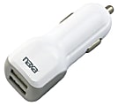 Naxa 10-Watt 2.1-Amp Dual-USB Car Charger, White, 995104639M