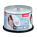Imation™ J71618 Inkjet Printable DVD-R Disc Spindle, White, Pack Of 50 1 thumbnail image