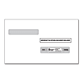 ComplyRight® Double-Window Envelopes For W-2 (5214) Tax Forms, 5-5/8" x 9", Moisture-Seal, White, Pack Of 100 Envelopes 1 thumbnail image