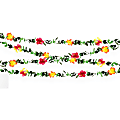 Amscan Luau Fabric Floral Garland, 2" x 100', Multicolor