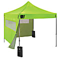 Ergodyne SHAX 6052 Heavy-Duty Pop-Up Tent Kit, 120", Lime