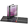 Cardinal® EasyOpen™ ClearVue™ Locking View 3-Ring Binder, 2" D-Rings, 47% Recycled, Black 1 thumbnail image