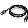 Lenovo HDMI To HDMI Cable - 6.56 ft HDMI A/V Cable for Audio/Video Device - First End: 1 x 29-pin HDMI Type B Digital Audio/Video - Male - Second End: 1 x 29-pin HDMI Type B Digital Audio/Video - Male