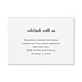 Custom Shaped Wedding & Event Reception Cards, 4-7/8" x 3-1/2", Initial Romance, Box Of 25 Cards