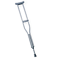 Medline Standard Aluminum Crutches, Tall, Case Of 8 Pairs