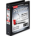Cardinal® Freestand™ Easy-Open ClearVue™ Locking 3-Ring Binder, 1 1/2" Round Rings, Black 1 thumbnail image