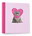 Gartner Studios 3-Ring Standard Style Binder, 1" Round Rings, Pink "Love My Cat" 1 thumbnail image