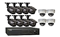 Q-See™ 24-Channel Surveillance System With 8 Bullet Cameras And 4 Dome Varifocal Cameras