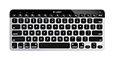 Logitech® K811 Easy-Switch™ Wireless Keyboard, Compact, Silver, 920-004161 1 thumbnail image