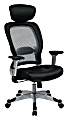 Office Star™ SPACE Seating Professional Ergonomic Light Air Grid® High-Back Chair, Black/Platinum 1 thumbnail image