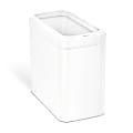simplehuman Slim Open Can, 15-1/4”H x 8-3/4”W x 16-3/4”D, White Steel 1 thumbnail image