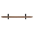 Eurostyle Catalina Floating Shelf, 1”H x 47”W x 10”D, Walnut