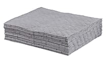 Hospeco TaskBrand® Universal Sorbent Pads, Gray, 15" x 18", Bale Of 100 Pads 1 thumbnail image