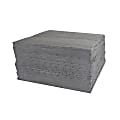 Hospeco TaskBrand® Universal Sorbent Pads, Gray, 18" x 15", Medium Duty, Melt Blown, Bale Of 100 Pads 1 thumbnail image