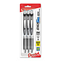 Pentel® Energel® Deluxe RTX Gel Pens, Medium Point, 0.7 mm, Assorted Barrels, Black Ink, Pack Of 3