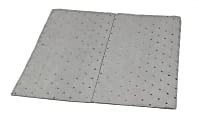 Hospeco TaskBrand® Universal Sorbent Pads, 15" x 18", Gray, Extra Heavy Duty, Melt Blown, Bale Of 100 Pads 1 thumbnail image