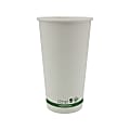 Planet+ Compostable Hot Cups, 20 Oz, White, Pack Of 500 Cups