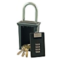 Secure-A-Key Door Mounted Key Safe, Black/Gray