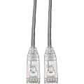 Tripp Lite Cat6 UTP Patch Cable (RJ45) - M/M, Gigabit, Snagless, Molded, Slim, Gray, 7 ft. - First End: 1x R - N201S07GY 1 thumbnail image