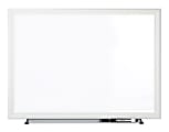 Office Depot® Brand Non-Magnetic Melamine Dry-Erase Whiteboard With Marker, 18" x 24", Aluminum Frame With Silver Finish 1 thumbnail image