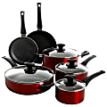 Oster Cookware Set, Merrion 10-Piece, Red