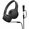 Belkin SoundForm Mini New Wired On-Ear Headphones for Kids - Stereo - Mini-phone (3.5mm), USB Type C - Wired - Over-the-head, Over-the-ear - Binaural - Circumaural - Black 1 thumbnail image