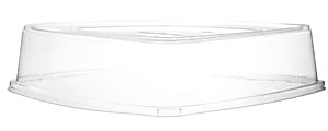 Eco-Products Regalia Sugarcane Tray Lids, 16" x 16", Clear, Pack Of 50 Lids