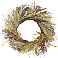 Amscan Fall Floral Wreath, 18”, Brown 1 thumbnail image