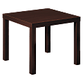basyx by HON® Wood Laminate Corner Table, Mahogany