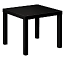 basyx by HON® Wood Laminate Corner Table, Black
