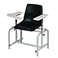 Hausmann Contour-Back Patient Blood Drawing Chair, 19"H x 29"W x 18"D, Black/Gray Frame 1 thumbnail image