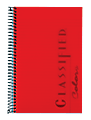TOPS® Classified™ Colors Business Notebook, 5 1/2" x 8 1/2", 1 Subject, Narrow Ruled, 100 Sheets, Ruby Red Cover 1 thumbnail image