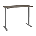 Bestar Universel Electric 60"W Standing Desk, Electric, Bark Gray 1 thumbnail image